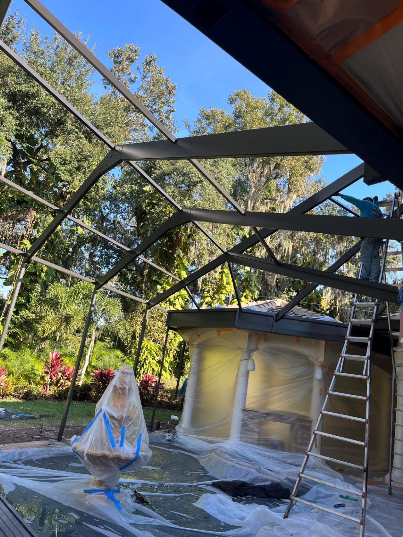 Pool Cage Painting in Clermont, FL | Pool Screens R Us